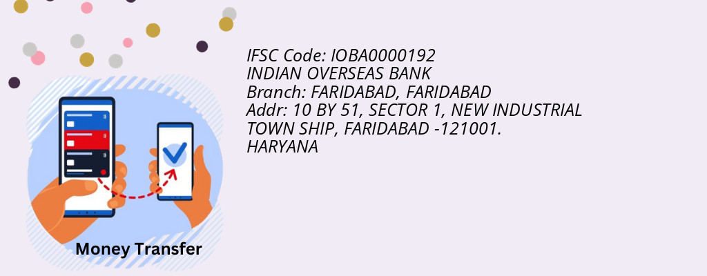 Find INDIAN OVERSEAS BANK IFSC Code FARIDABAD - FARIDABAD Branch