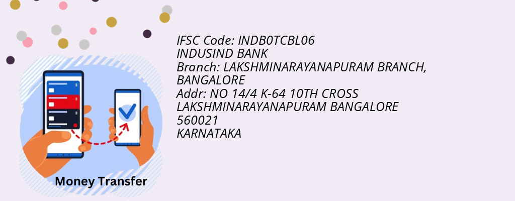Find INDUSIND BANK IFSC Code BANGALORE - LAKSHMINARAYANAPURAM BRANCH Branch Find INDUSIND BANK IFSC Code BANGALORE - LAKSHMINARAYANAPURAM BRANCH Branch