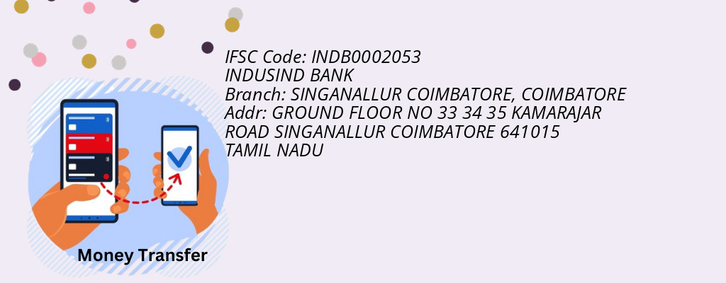 Find INDUSIND BANK IFSC Code COIMBATORE - SINGANALLUR COIMBATORE Branch