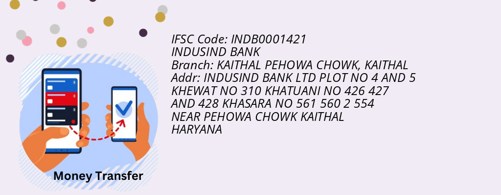Find INDUSIND BANK IFSC Code KAITHAL - KAITHAL PEHOWA CHOWK Branch