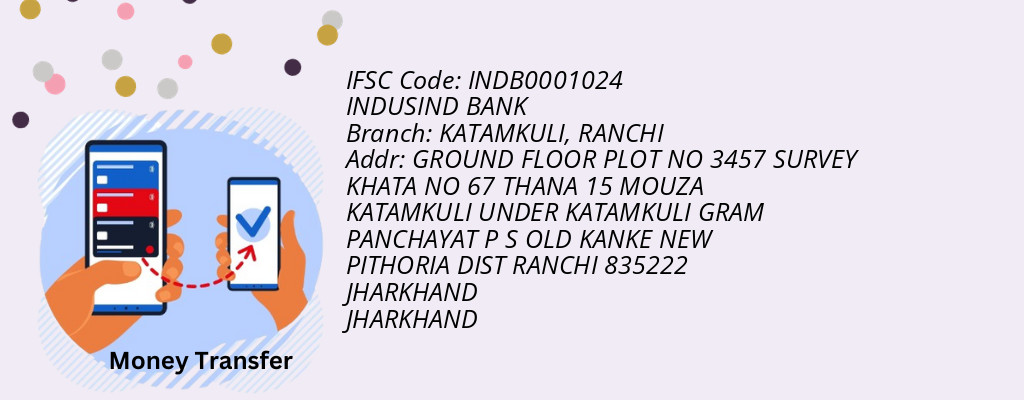 Find INDUSIND BANK IFSC Code RANCHI - KATAMKULI Branch Find INDUSIND BANK IFSC Code RANCHI - KATAMKULI Branch