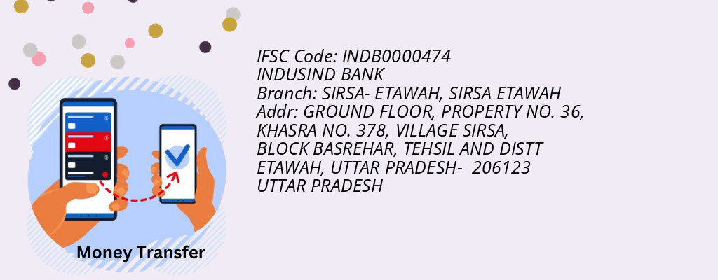 Find INDUSIND BANK IFSC Code SIRSA ETAWAH - SIRSA- ETAWAH Branch Find INDUSIND BANK IFSC Code SIRSA ETAWAH - SIRSA- ETAWAH Branch