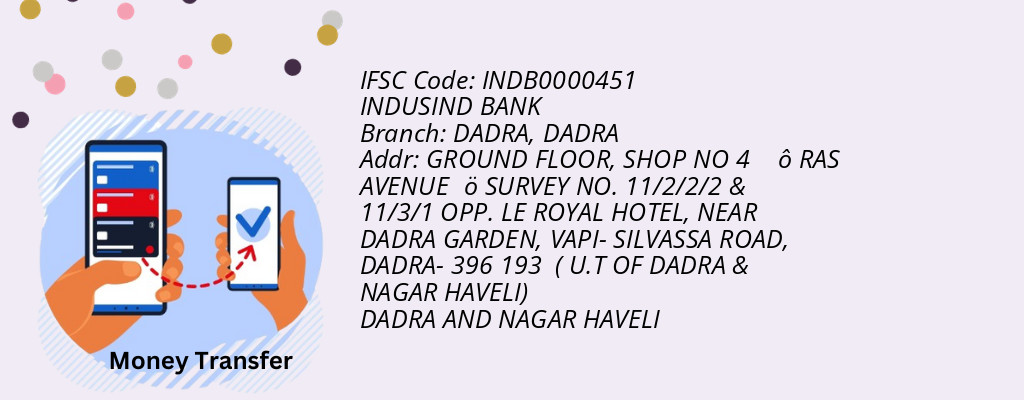 Find INDUSIND BANK IFSC Code DADRA - DADRA Branch Find INDUSIND BANK IFSC Code DADRA - DADRA Branch
