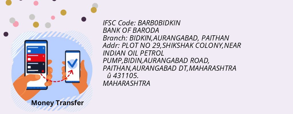 Find BANK OF BARODA IFSC Code PAITHAN - BIDKIN,AURANGABAD Branch Find BANK OF BARODA IFSC Code PAITHAN - BIDKIN,AURANGABAD Branch
