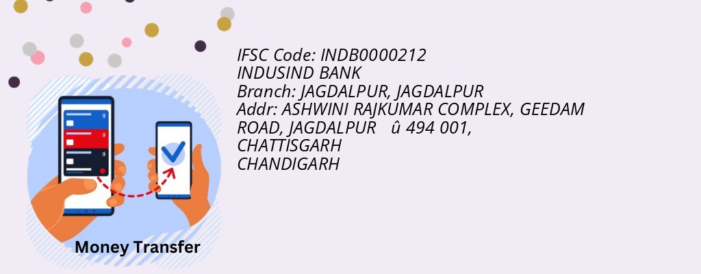 Find INDUSIND BANK IFSC Code JAGDALPUR - JAGDALPUR Branch Find INDUSIND BANK IFSC Code JAGDALPUR - JAGDALPUR Branch