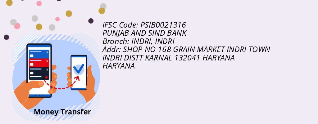 Find PUNJAB AND SIND BANK IFSC Code INDRI - INDRI Branch
