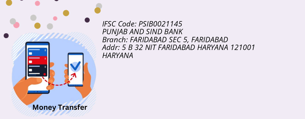 Find PUNJAB AND SIND BANK IFSC Code FARIDABAD - FARIDABAD SEC 5 Branch Find PUNJAB AND SIND BANK IFSC Code FARIDABAD - FARIDABAD SEC 5 Branch