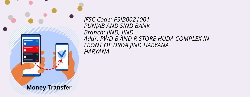 Find PUNJAB AND SIND BANK IFSC Code JIND - JIND Branch