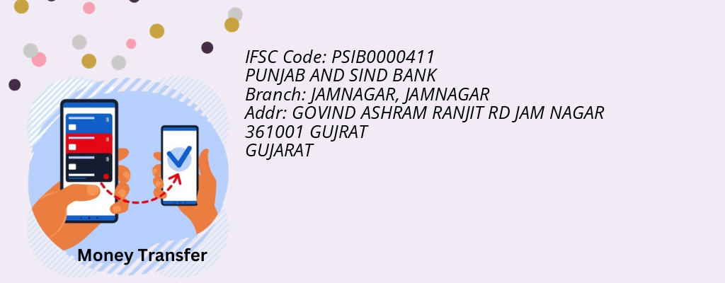 Find PUNJAB AND SIND BANK IFSC Code JAMNAGAR - JAMNAGAR Branch Find PUNJAB AND SIND BANK IFSC Code JAMNAGAR - JAMNAGAR Branch