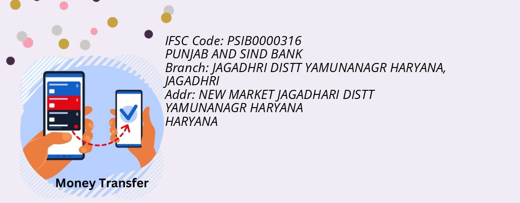 Find PUNJAB AND SIND BANK IFSC Code JAGADHRI - JAGADHRI DISTT YAMUNANAGR HARYANA Branch Find PUNJAB AND SIND BANK IFSC Code JAGADHRI - JAGADHRI DISTT YAMUNANAGR HARYANA Branch
