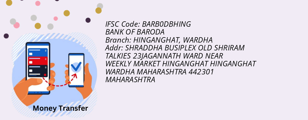 Find BANK OF BARODA IFSC Code WARDHA - HINGANGHAT Branch