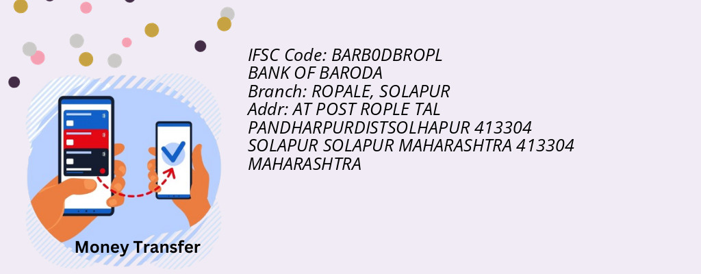 Find BANK OF BARODA IFSC Code SOLAPUR - ROPALE Branch Find BANK OF BARODA IFSC Code SOLAPUR - ROPALE Branch