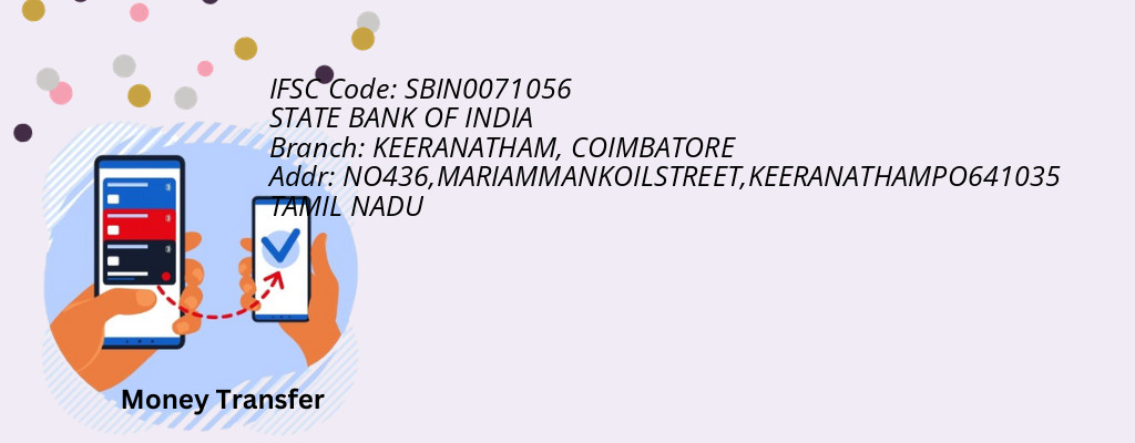 Find STATE BANK OF INDIA IFSC Code COIMBATORE - KEERANATHAM Branch