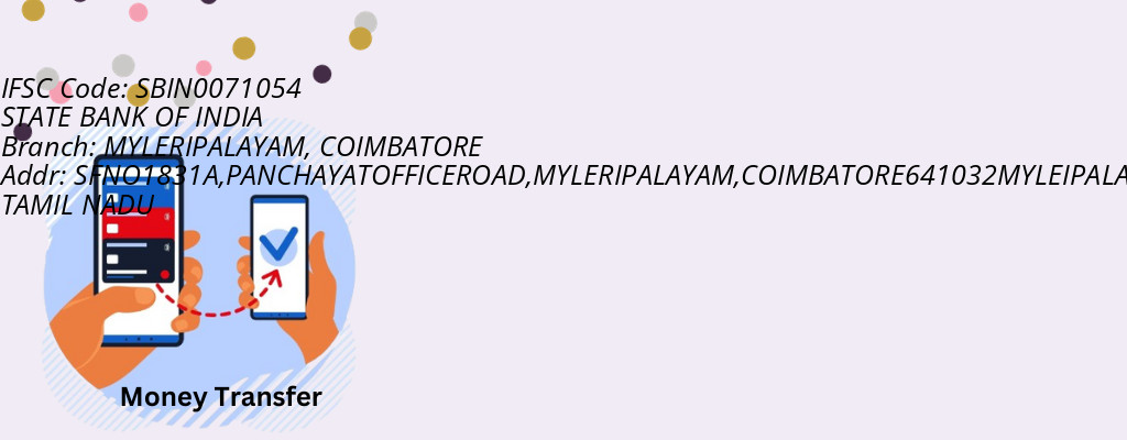 Find STATE BANK OF INDIA IFSC Code COIMBATORE - MYLERIPALAYAM Branch Find STATE BANK OF INDIA IFSC Code COIMBATORE - MYLERIPALAYAM Branch