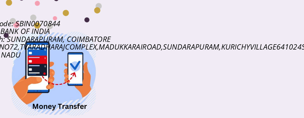 Find STATE BANK OF INDIA IFSC Code COIMBATORE - SUNDARAPURAM Branch