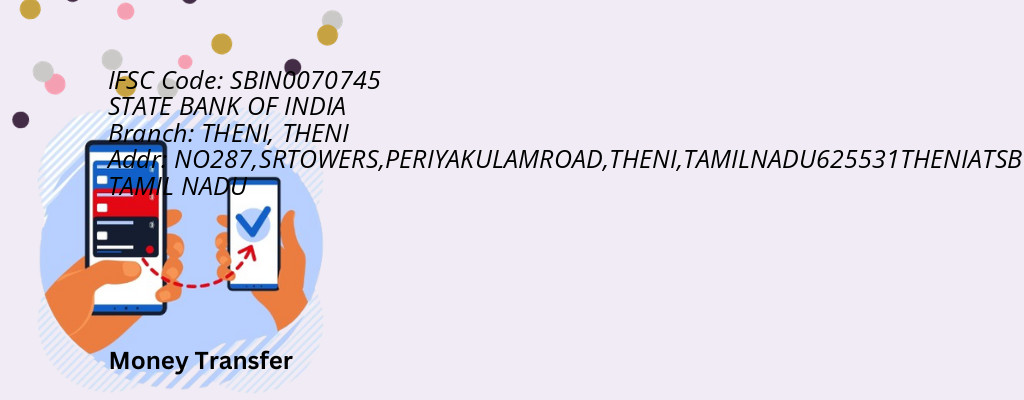 Find STATE BANK OF INDIA IFSC Code THENI - THENI Branch Find STATE BANK OF INDIA IFSC Code THENI - THENI Branch