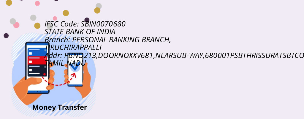 Find STATE BANK OF INDIA IFSC Code TIRUCHIRAPPALLI - PERSONAL BANKING BRANCH Branch Find STATE BANK OF INDIA IFSC Code TIRUCHIRAPPALLI - PERSONAL BANKING BRANCH Branch