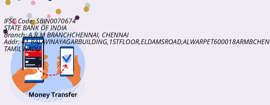 Find STATE BANK OF INDIA IFSC Code CHENNAI - A R M BRANCHCHENNAI Branch Find STATE BANK OF INDIA IFSC Code CHENNAI - A R M BRANCHCHENNAI Branch