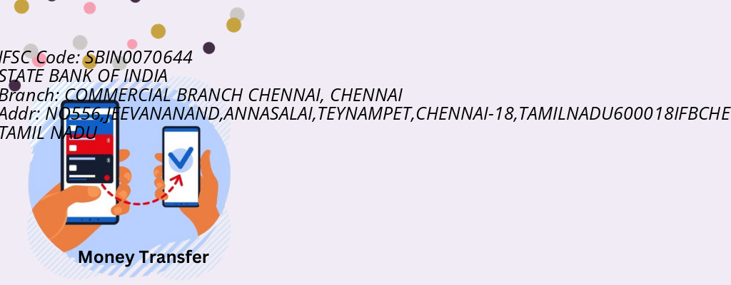 Find STATE BANK OF INDIA IFSC Code CHENNAI - COMMERCIAL BRANCH CHENNAI Branch Find STATE BANK OF INDIA IFSC Code CHENNAI - COMMERCIAL BRANCH CHENNAI Branch