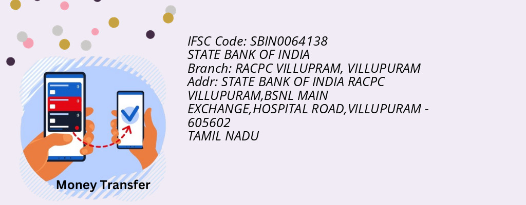Find STATE BANK OF INDIA IFSC Code VILLUPURAM - RACPC VILLUPRAM Branch Find STATE BANK OF INDIA IFSC Code VILLUPURAM - RACPC VILLUPRAM Branch
