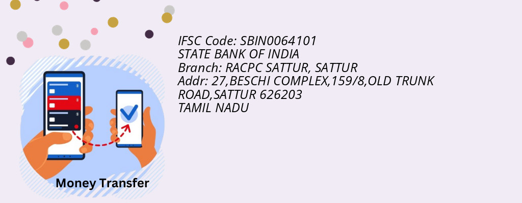 Find STATE BANK OF INDIA IFSC Code SATTUR - RACPC SATTUR Branch Find STATE BANK OF INDIA IFSC Code SATTUR - RACPC SATTUR Branch