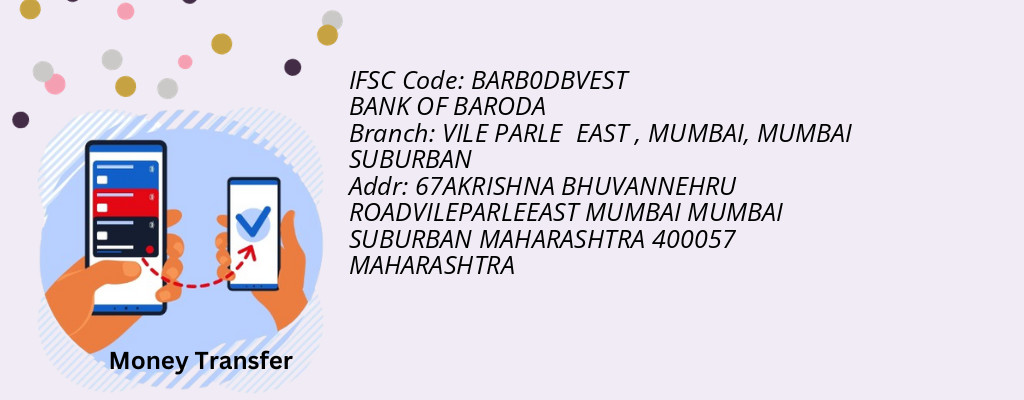 Find BANK OF BARODA IFSC Code MUMBAI SUBURBAN - VILE PARLE EAST , MUMBAI Branch Find BANK OF BARODA IFSC Code MUMBAI SUBURBAN - VILE PARLE EAST , MUMBAI Branch