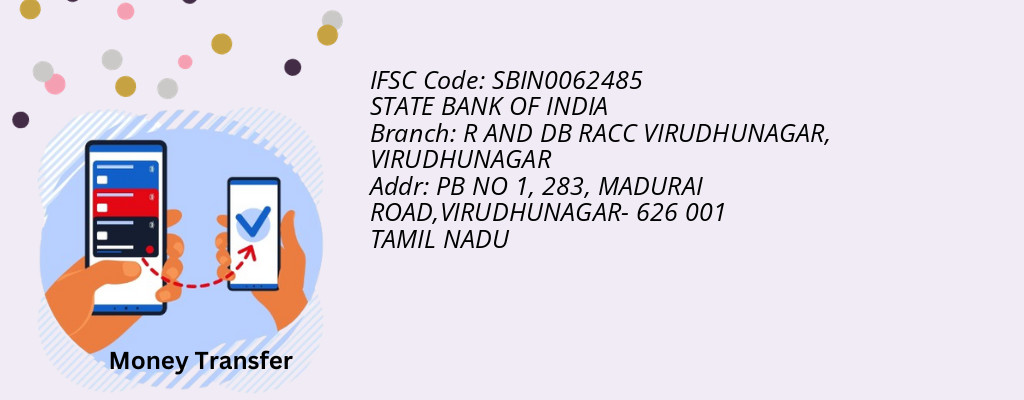 Find STATE BANK OF INDIA IFSC Code VIRUDHUNAGAR - R AND DB RACC VIRUDHUNAGAR Branch