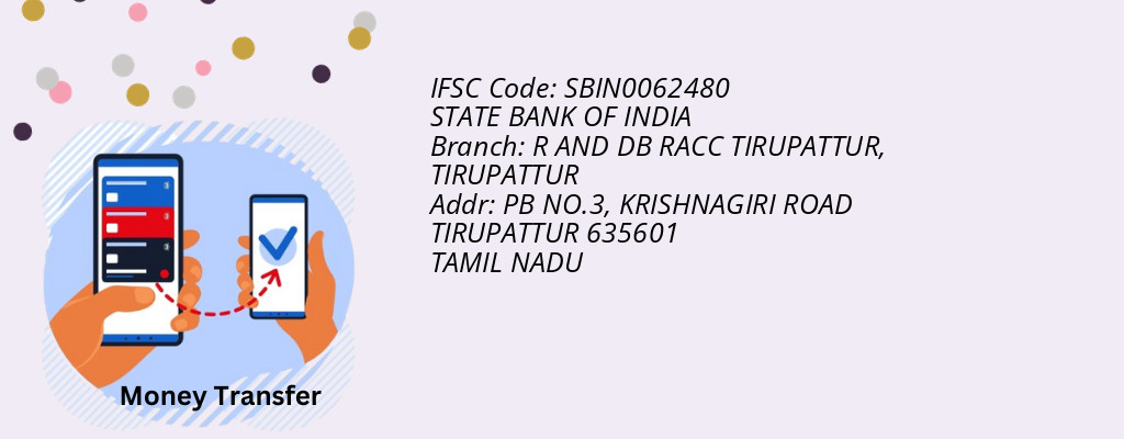 Find STATE BANK OF INDIA IFSC Code TIRUPATTUR - R AND DB RACC TIRUPATTUR Branch