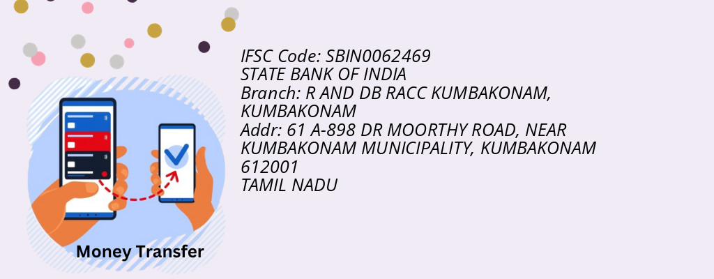 Find STATE BANK OF INDIA IFSC Code KUMBAKONAM - R AND DB RACC KUMBAKONAM Branch