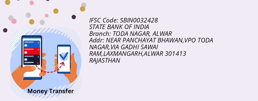 Find STATE BANK OF INDIA IFSC Code ALWAR - TODA NAGAR Branch