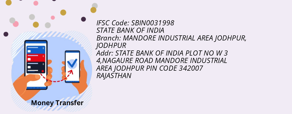 Find STATE BANK OF INDIA IFSC Code JODHPUR - MANDORE INDUSTRIAL AREA JODHPUR Branch Find STATE BANK OF INDIA IFSC Code JODHPUR - MANDORE INDUSTRIAL AREA JODHPUR Branch
