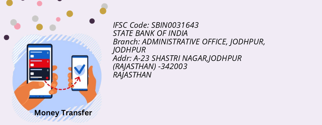 Find STATE BANK OF INDIA IFSC Code JODHPUR - ADMINISTRATIVE OFFICE, JODHPUR Branch Find STATE BANK OF INDIA IFSC Code JODHPUR - ADMINISTRATIVE OFFICE, JODHPUR Branch