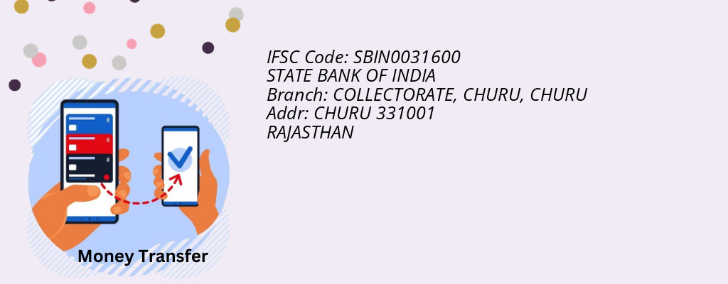 Find STATE BANK OF INDIA IFSC Code CHURU - COLLECTORATE, CHURU Branch