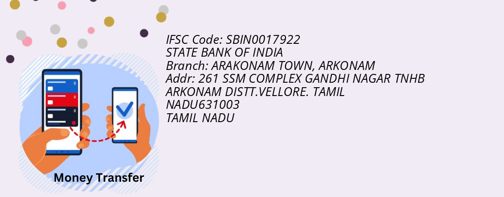 Find STATE BANK OF INDIA IFSC Code ARKONAM - ARAKONAM TOWN Branch