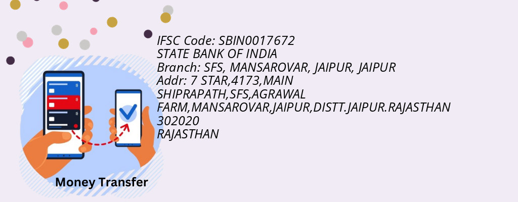 Find STATE BANK OF INDIA IFSC Code JAIPUR - SFS, MANSAROVAR, JAIPUR Branch