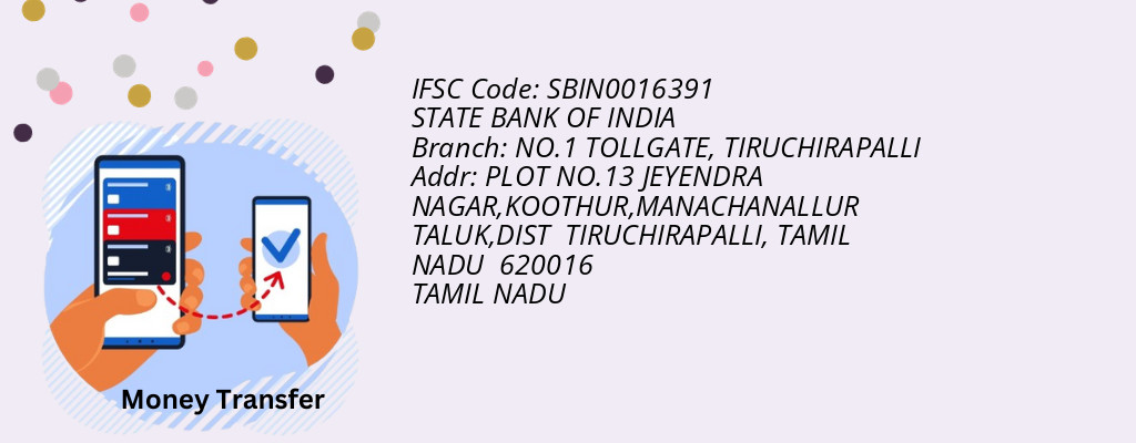 Find STATE BANK OF INDIA IFSC Code TIRUCHIRAPALLI - NO.1 TOLLGATE Branch