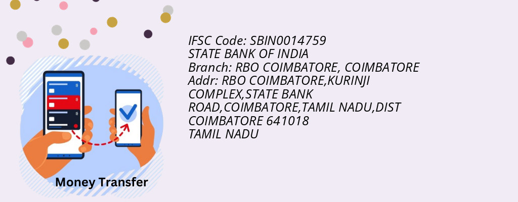 Find STATE BANK OF INDIA IFSC Code COIMBATORE - RBO COIMBATORE Branch