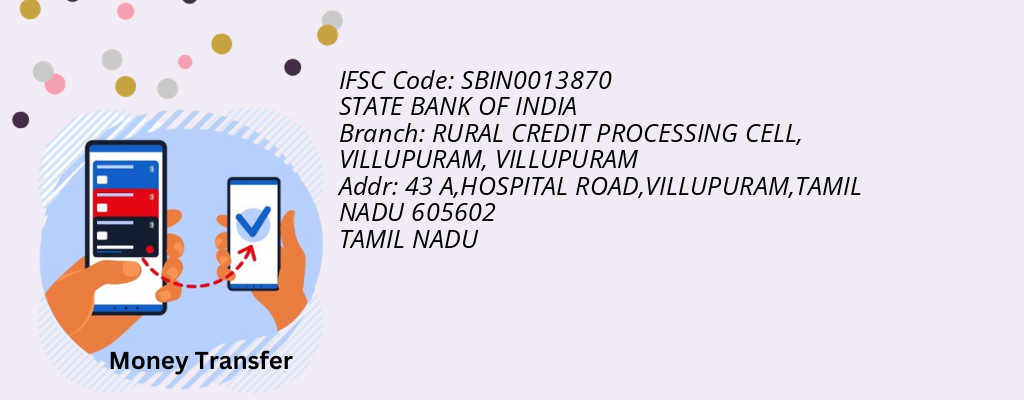 Find STATE BANK OF INDIA IFSC Code VILLUPURAM - RURAL CREDIT PROCESSING CELL, VILLUPURAM Branch