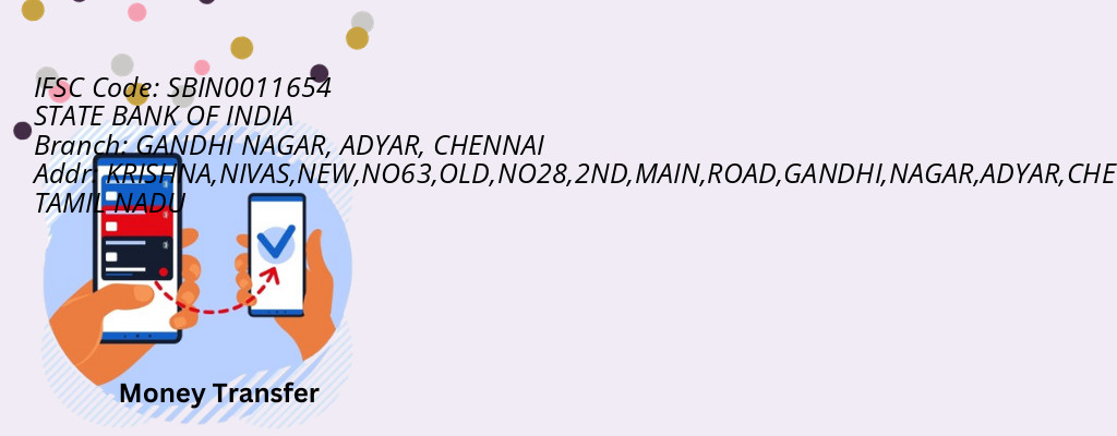 Find STATE BANK OF INDIA IFSC Code CHENNAI - GANDHI NAGAR, ADYAR Branch