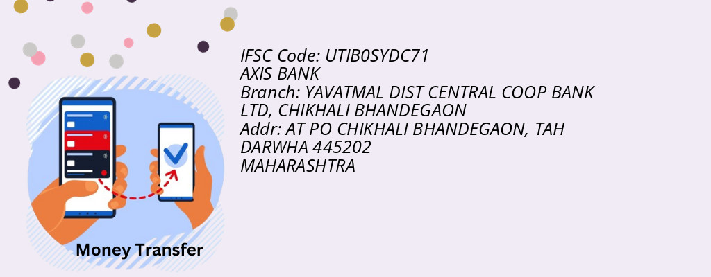 Find AXIS BANK IFSC Code CHIKHALI BHANDEGAON - YAVATMAL DIST CENTRAL COOP BANK LTD Branch