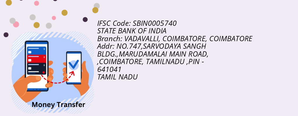Find STATE BANK OF INDIA IFSC Code COIMBATORE - VADAVALLI, COIMBATORE Branch