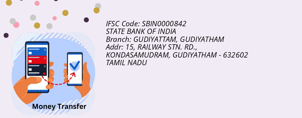 Find STATE BANK OF INDIA IFSC Code GUDIYATHAM - GUDIYATTAM Branch