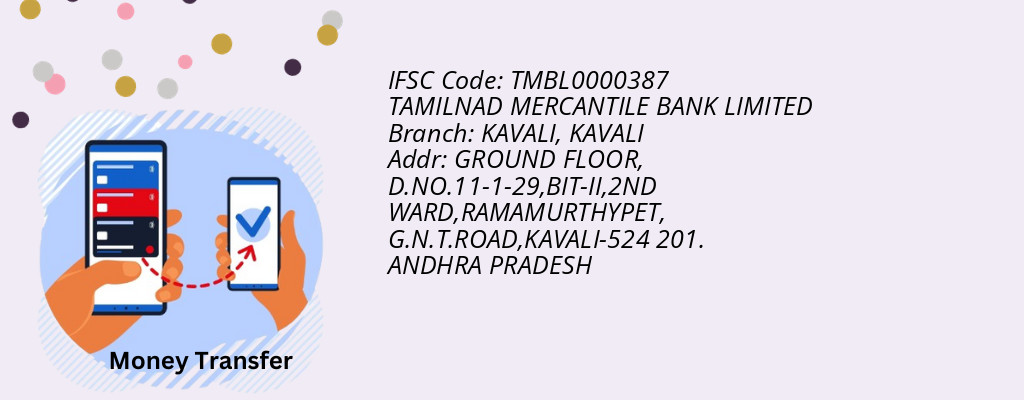 Find TAMILNAD MERCANTILE BANK IFSC Code KAVALI - KAVALI Branch