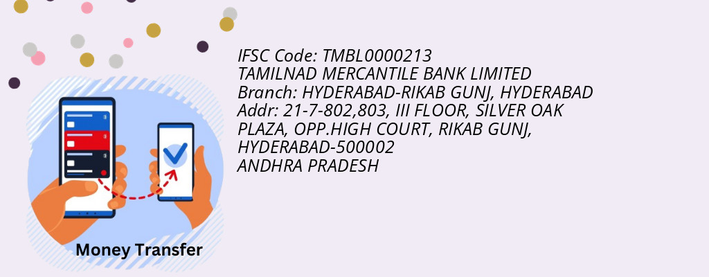 Find TAMILNAD MERCANTILE BANK IFSC Code HYDERABAD - HYDERABAD-RIKAB GUNJ Branch Find TAMILNAD MERCANTILE BANK IFSC Code HYDERABAD - HYDERABAD-RIKAB GUNJ Branch