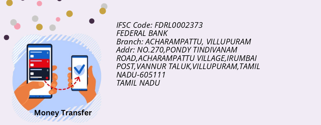 Find FEDERAL BANK IFSC Code VILLUPURAM - ACHARAMPATTU Branch Find FEDERAL BANK IFSC Code VILLUPURAM - ACHARAMPATTU Branch