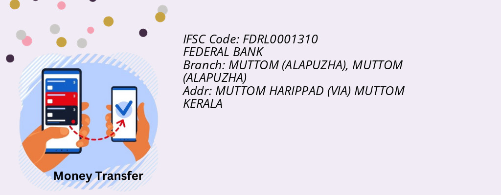 Find FEDERAL BANK IFSC Code MUTTOM (ALAPUZHA) - MUTTOM (ALAPUZHA) Branch