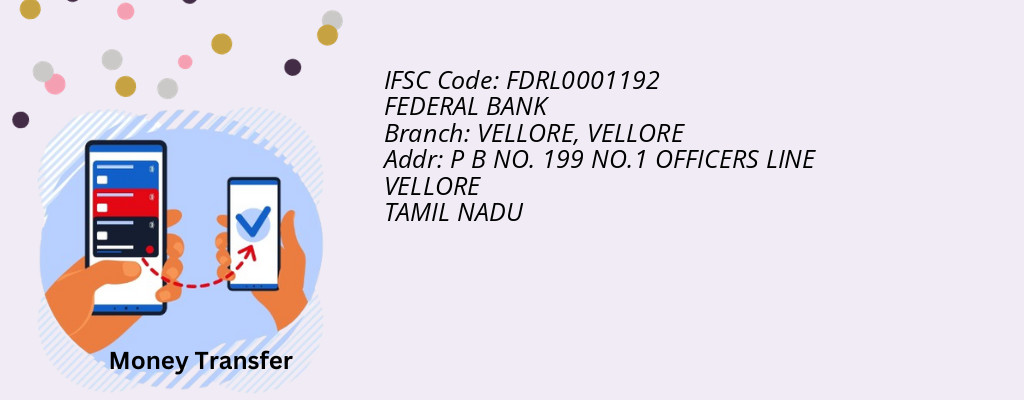 Find FEDERAL BANK IFSC Code VELLORE - VELLORE Branch Find FEDERAL BANK IFSC Code VELLORE - VELLORE Branch