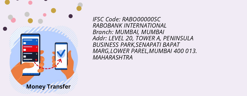 Find RABOBANK INTERNATIONAL IFSC Code MUMBAI - MUMBAI Branch Find RABOBANK INTERNATIONAL IFSC Code MUMBAI - MUMBAI Branch
