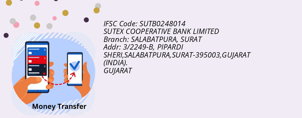 Find SUTEX COOPERATIVE BANK IFSC Code SURAT - SALABATPURA Branch