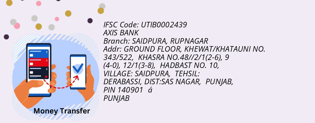 Find AXIS BANK IFSC Code RUPNAGAR - SAIDPURA Branch